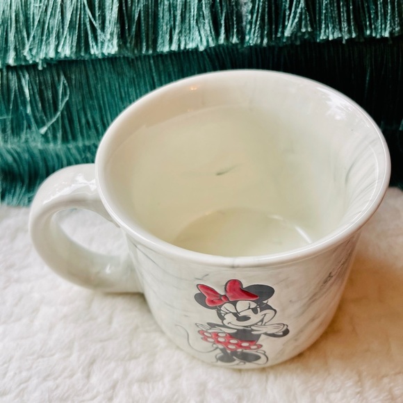 Disney Mickey & Minnie Doublesided Ceramic Marble Glazed Coffee Tea mug NEW - Picture 3 of 3